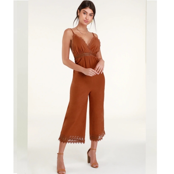 Billabong Pants - Billabong Lace and Lies Jumpsuit | XSmall